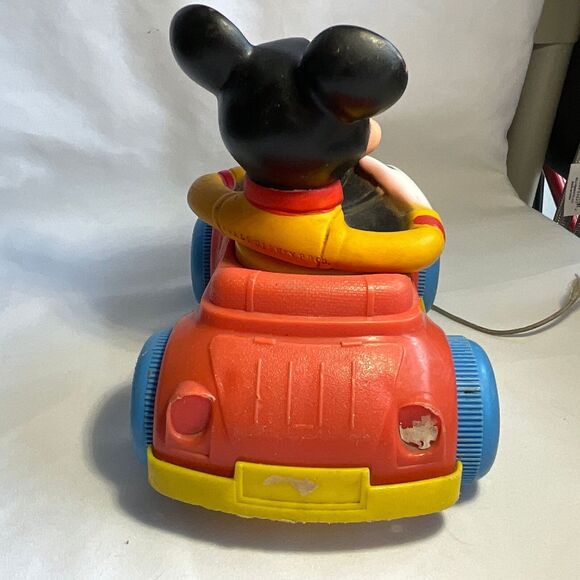 Kohner Walt Disney Productions Mickey Mouse in Car Pull Along - Picture 5 of 10